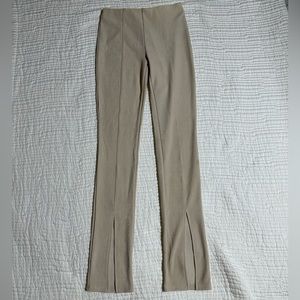 Adika Front Leg Slit High Waisted Pants